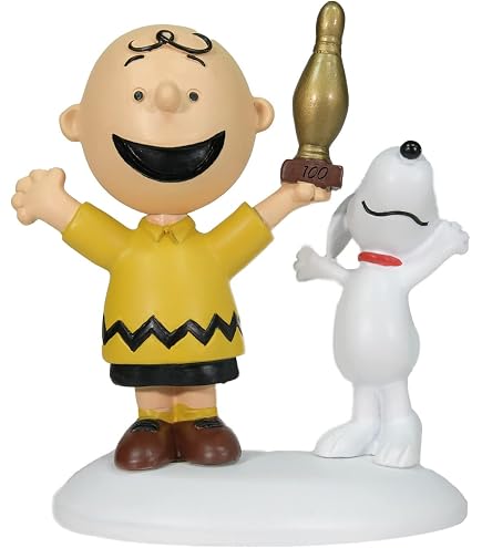 Department 56 Peanuts Village Strike King Bowling Alley Lit Building - View #9