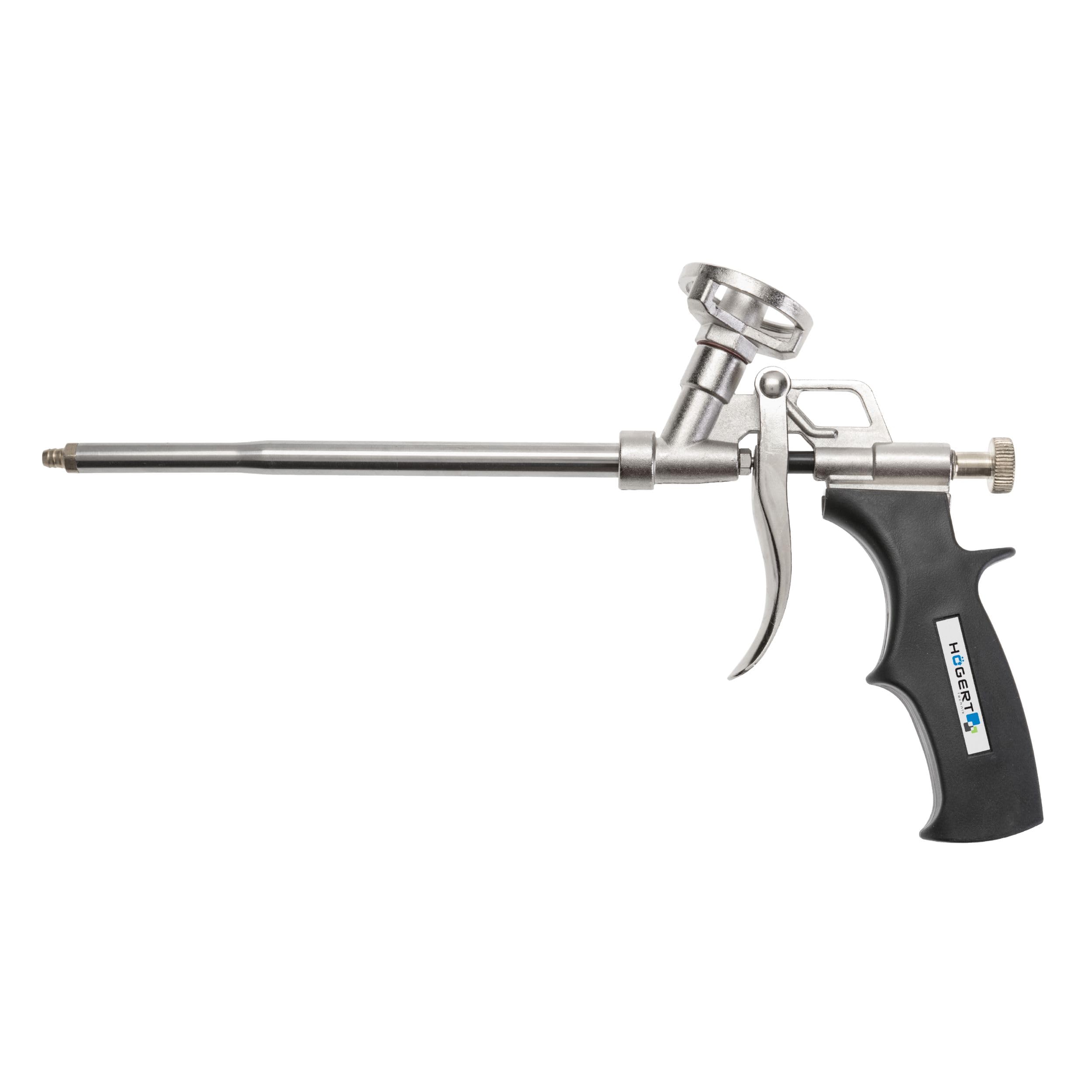 Högert Technik Assembly Foam Gun Metal Gun PUP M3, Robust Foam Gun for PU Foams, Construction Foam Gun for Efficient Processing of Gun Foams, Durable Metal Construction