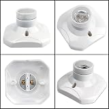 Akynite E27 Screw Light Bulb Socket Holder 60W Ceramic Wall Ceiling 2pcs view 5