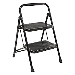 Wiberwi 2 Step Ladder Folding Step Stool for Adults