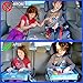 Kids Travel Activity & Snack Tray by On The Go Families | Child & Toddler Car Seat Tray | Road Trip Essential Lap Desk for Carseat, Booster, Stroller, Airplane | Waterproof & Machine Washable (Blue)