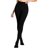 LABELLA Wool Blend Fleece Lined Tights for Women, Warm Slimming Winter Tights for Curvy Figures