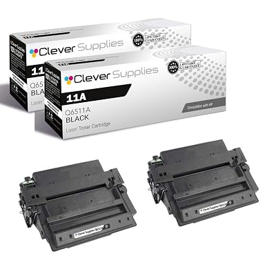 2-Pack Ninjatoner Q6511X 11X Black Toner Cartridge – Compatible With HP LaserJet 2420, 2430 Series Printers (12,000 Pages)