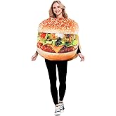 Seasons Adult Hamburger Costume, Novelty Halloween Outfit, One size