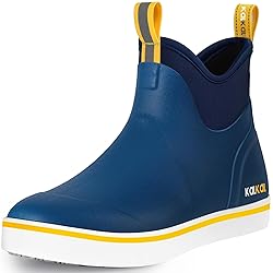 Kalkal Men's Deck Boots, Waterproof Fishing Rain