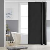 Furlinic Stall 33 Inch Width Shower Curtain Polyester, Waterproof, 6 Hooks