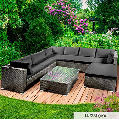 BRAST Gartenmöbel Lounge Set | 4-12 Personen viele Modelle & Farben | incl. extra Dicke Kissen | TÜV geprüft | Outdoor… – Bild 3