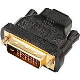 DTech DVI Male to HDMI Female Adapter Bi-Directional DVI-D Port Converter