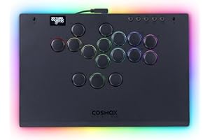 ONEED Haute42 Leverless Controller Arcade Stick: Aluminum Leverless Arcade Stick M Ultra with Lock Button & RGB Lighting, Arcade Controller Street Fight for PC/PS3/PS4/Switch Game,Low-Profile Switch Arcade Stick Support Hot Swap & SOCD