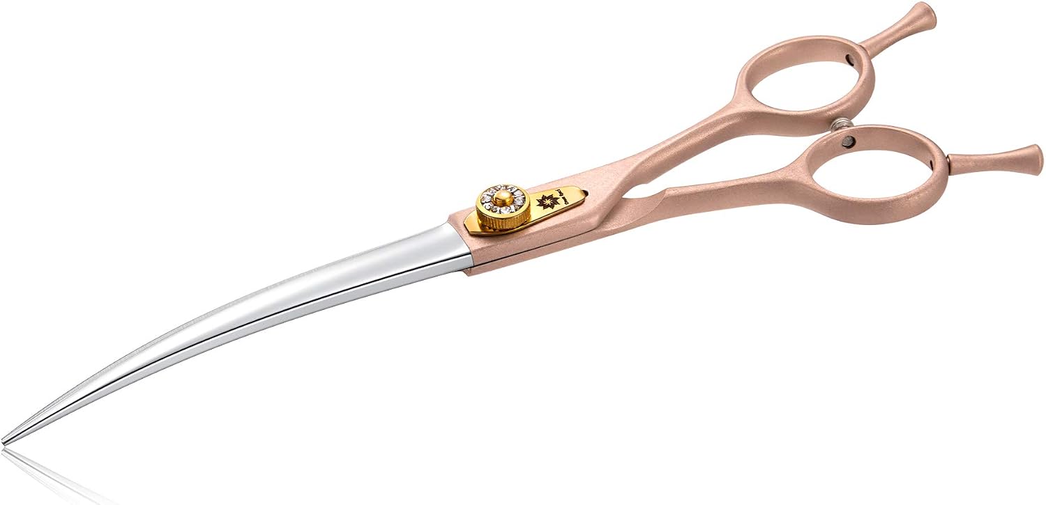 Dream Reach 7'' Professional Pet Grooming Downward Curved Scissors Dog Scissors for Dog Cat and More Pets - Image 4