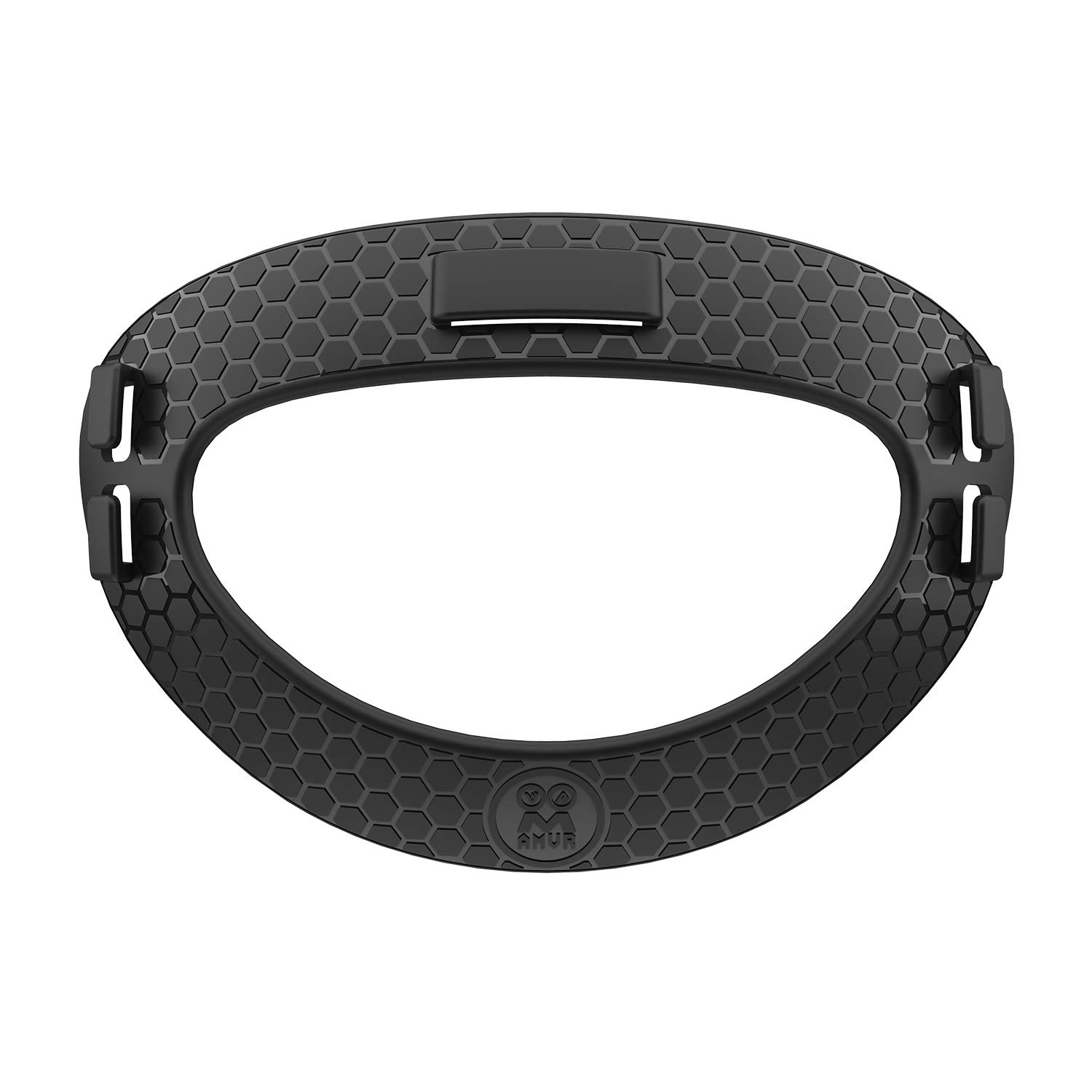 AMVR Head Strap Attachment for Oculus Quest 2, Soft TPU Elite Strap Back Pad VR Accessories Compatible with Meta Quest 2, Reduce Head Pressure to Enhance Comfort and Game Experience（ No Strap, Black）