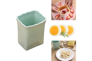 AODSE Egg Cup Slicer Stainless Steel Soft Fruit Slicer 2023 New Mini Strawberry Slicer Multifunctional Banana Slicers Creative for Kitchen Quickly Making Fruit Vegetable Salad (Green)