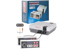 Mihiliring Retro Game Console, 8-Bit Plug and Play Video Console Game System Built-in 600 Games, Classic Mini Game Console, Retro Toys Gifts for Kids and Adults (620-AV)