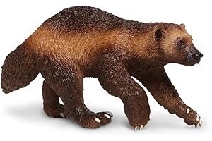 Safari Ltd. Wolverine Figurine - Detailed 3.75" Plastic Model Figure - Fun Educational Play Toy for Boys, Girls & Kids Ages 3+