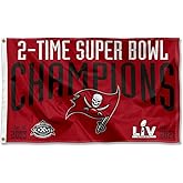 Tampa Bay Buccaneers 2 Time Champions 3x5 Flag