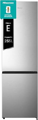 RB329N4ACE Frigorifero Combinato a libera installazione, Total No frost con ventilazione multiflow, Inox Look, Altezza 180 cm, capacità netta 255 L