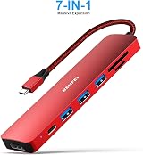 BENFEI USB C HUB 7-in-1 4K HDMI 60W PD 3 USB 3.0 SD TF Reader view 2
