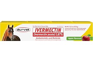 DURVET Ivermectin Paste Dewormer - 6.08g dose @ 1.87% Apple Flavor