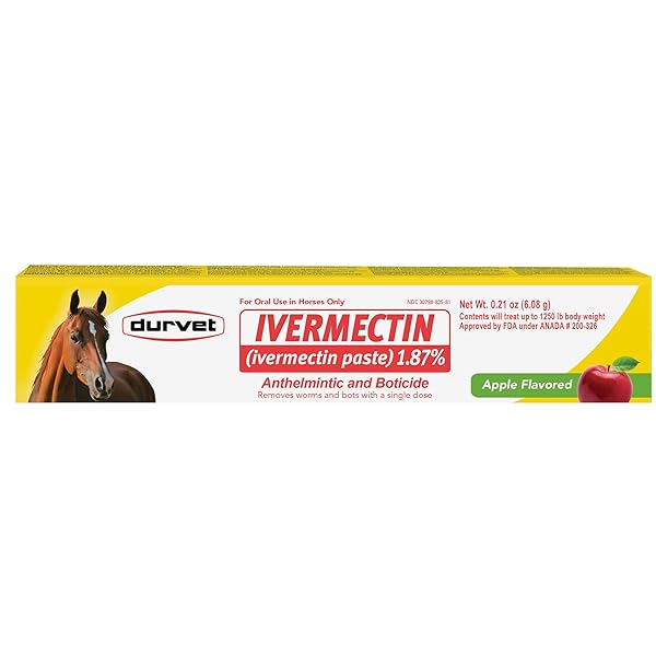 IVERMECTIN PASTE DEWORMER – 6.08G DOSE @ 1.87% APPLE FLAVOR