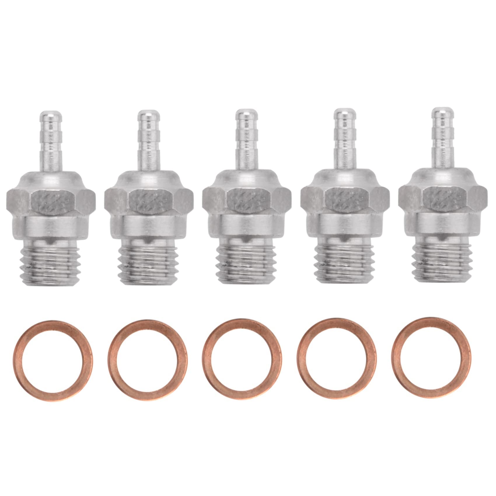 Bruafsir 5Pcs N3 Glow Plug Nitro Hot Engine Parts Accessories Replacement OS RC Car 70117