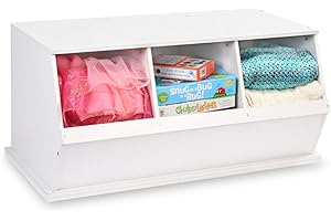 Badger Basket Three-Cubby Storage Unit – Versatile Organizer for Kids' Toys, Books, and Clothes – Durable and Stylish Design