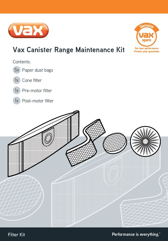 Vax Genuine Canister Range Maintenance Kit