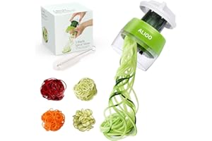 Handheld Spiralizer Vegetable Slicer,Mini Hand Held Vegetable Spiralizer Slicer,Heavy Duty Veggie Spiral Cutter Pasta Spaghet