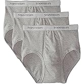 Stanfield's Men's 5 Pack Cotton Brief Grey, Large