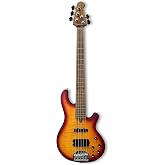 Lakland Skyline 55-02 Deluxe Bass Guitar - Satin Cherryburst with Roasted Maple Fingerboard