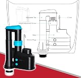 Spares2go Dual Flush Toilet Syphon Height Adjustable 7.5-9.5 in WC Cistern view 5