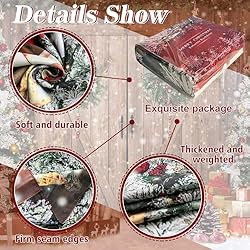 Felortte 7x5FT Polyester Fabric Winter Christmas