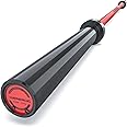 E.T.ENERGIC Olympic Barbell 7ft 1500LB Capacity - Durable Hard Chrome Strength Training Bar with 28mm Grip & Needle Bearings - Powerlifting & Weightlifting Barbell for Deadlifts Squats Bench Press Home Gym Fitness Equipment