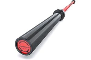 E.T.ENERGIC 7ft Olympic Barbell Bar 45LB Load 1500lbs Capacity Available, for Gym Home Exercises, Weightlifting, Powerlifting for 2" Olympic Plates