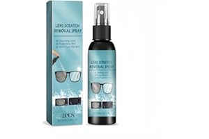 Gartiage Glasses Scratch Remover,Scratch Remover for Eyeglasses,Lens Buff Eyeglass Scratch Remover,Eye Glass Cleaners Spray (2pcs)