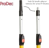 ProDec 2-4ft Fibreglass Aluminium Extension Pole for Paint Rollers Screw Push view 4