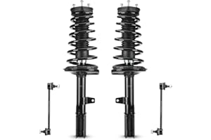 ILONPA Rear Struts w/Coil Spring Shock Absorbers Assembly + Sway Bar End Links for 1997-2001 Toyota Camry 2.2L, 1999-2003 Toyota Solara 531680 531681 K90313 (4pc)
