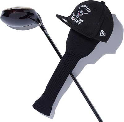 Amazon ニューエラ New Era ニューエラ New Era Golf ゴルフ Head Cover ヘッドカバー One Piece ワンピース ブラック バギー ブラック One Size 周囲 約45 9cm シューズ バッグ