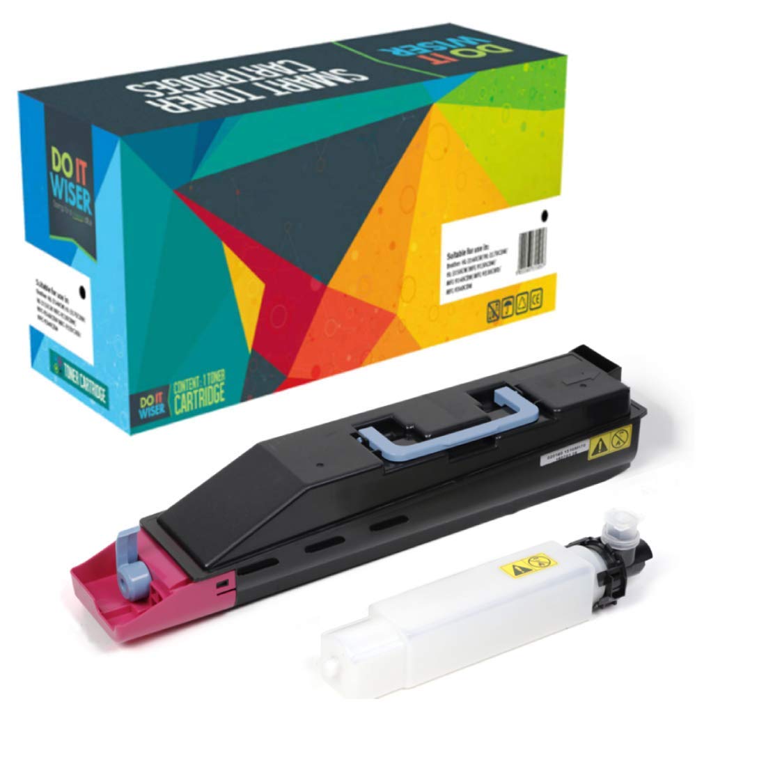 Do it Wiser Compatible Printer Toner Cartridge Replacement for Kyocera TK-867 Kyocera TASKalfa 250ci TASKalfa 300ci | TK-867M High Yield 12,000 (Magenta)