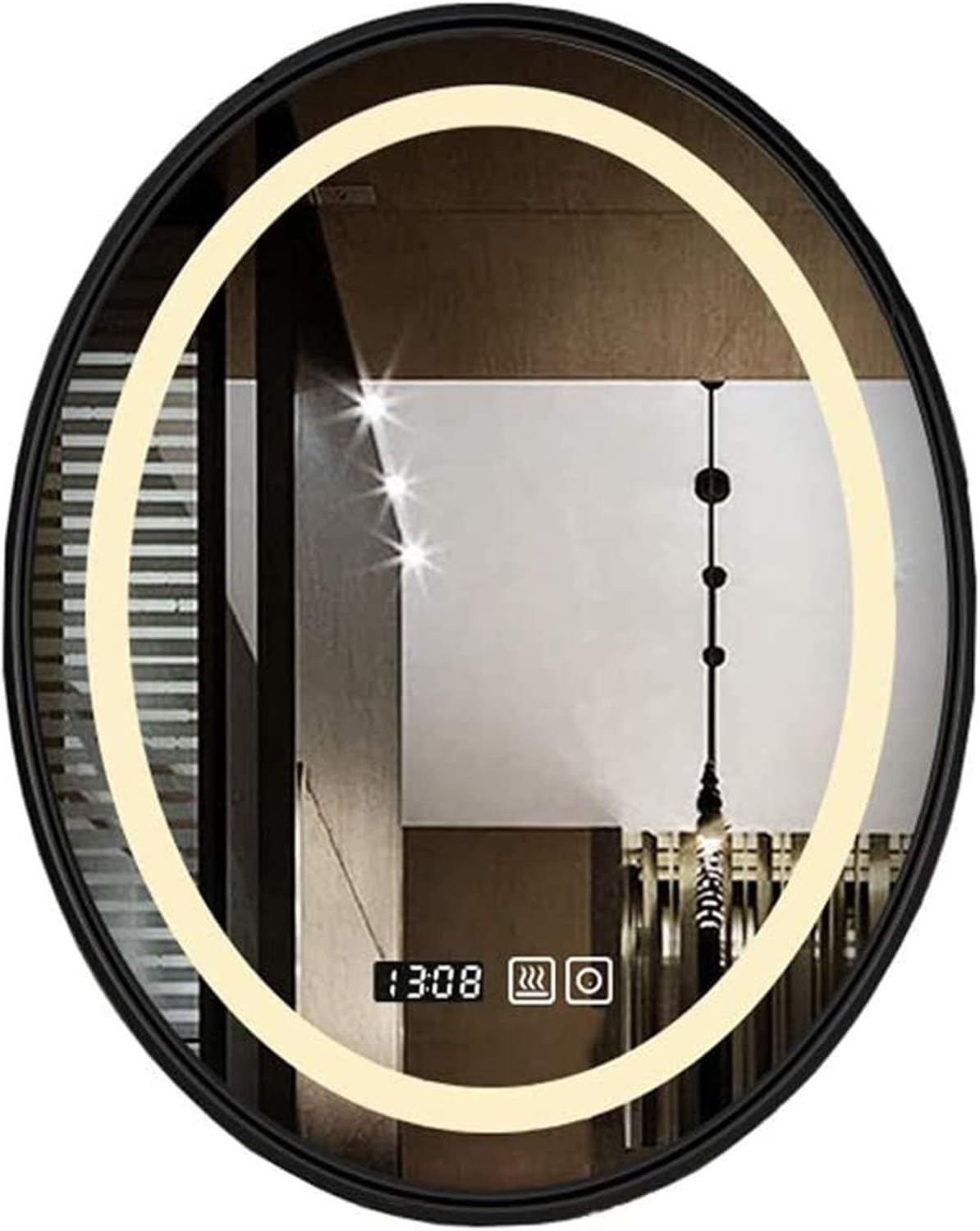CHHD An der Wand montierter intelligenter LED-Lichtspiegel Ovaler