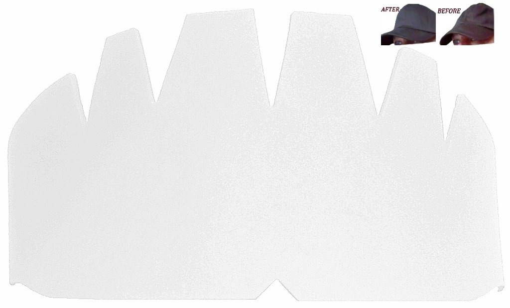 3Pk. WHITE Baseball Caps Inserts Fitted Cap Hat Stretcher Ball Caps