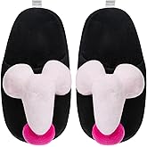 Funny Slipper for Women Men Dick Slippers Soft Plush Non-Slip Novelty Slippers Adult Home Slipper
