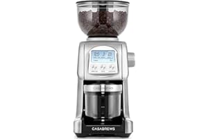 CASABREWS Tornado Electric Conical Burr Coffee Grinder, 77 Precision Grind Settings for Espresso to French Press, Special for Barista and Coffee Lovers