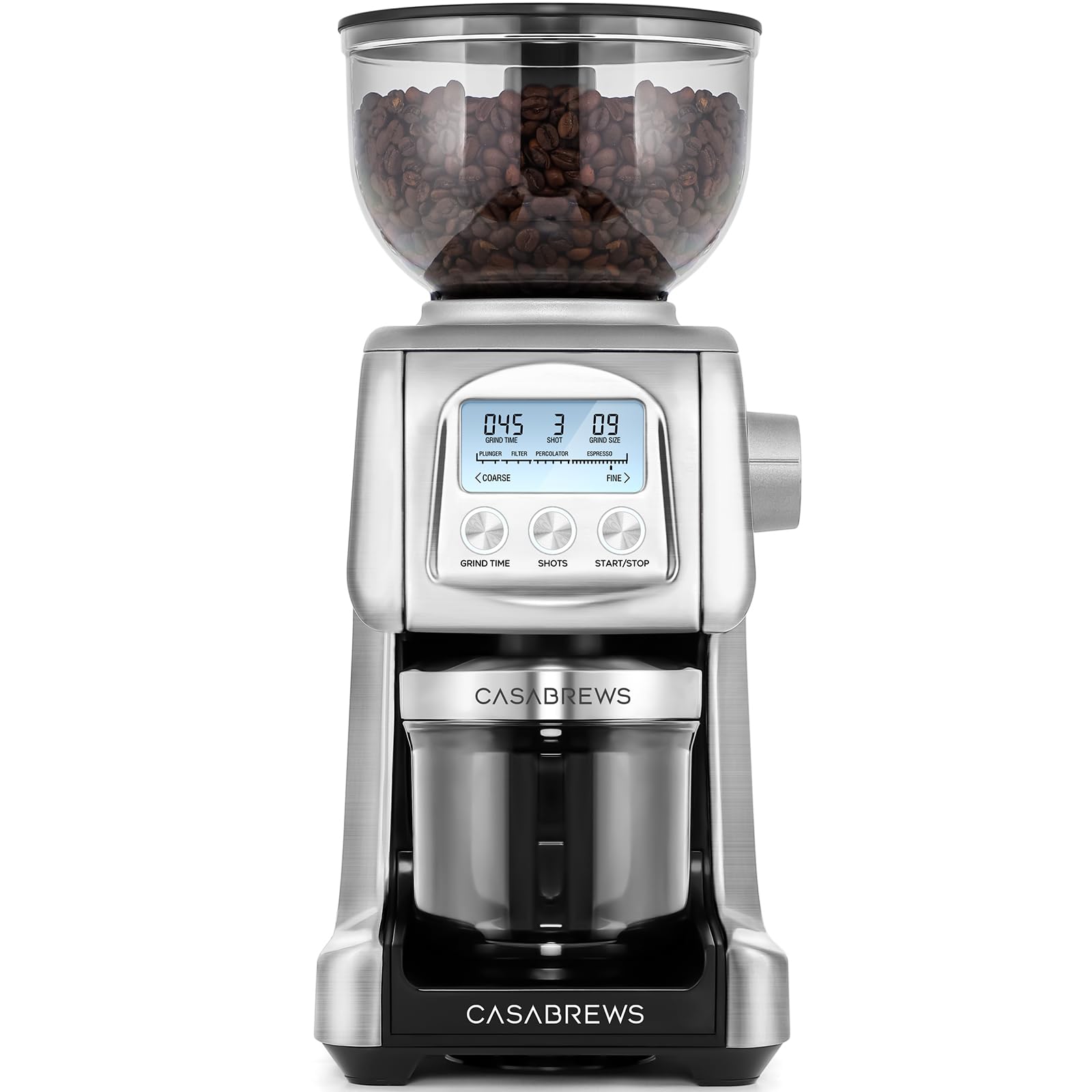 Photo 1 of CASABREWS Tornado Electric Conical Burr Coffee Grinder, 77 Precision Grind Settings for Espresso to French Press, Special for Barista and Coffee Lovers