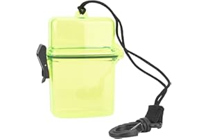 ZLXHDL Waterproof Dry Box, Portable Transparent Small Waterproof Case, Plastic Floating Watertight Case with Rope Hook for Kayak, Surfing, Hiking, Riding, Outdoor Products Fishing Box