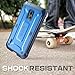 Galaxy S5 Active Case, SUPCASE Unicorn Beetle PRO Series Full-body Hybrid Case with Screen Protector (SM-G870A Water and Shock Resistant Version Smartphone), Blue/Blue Dual Layer +impact Resistant