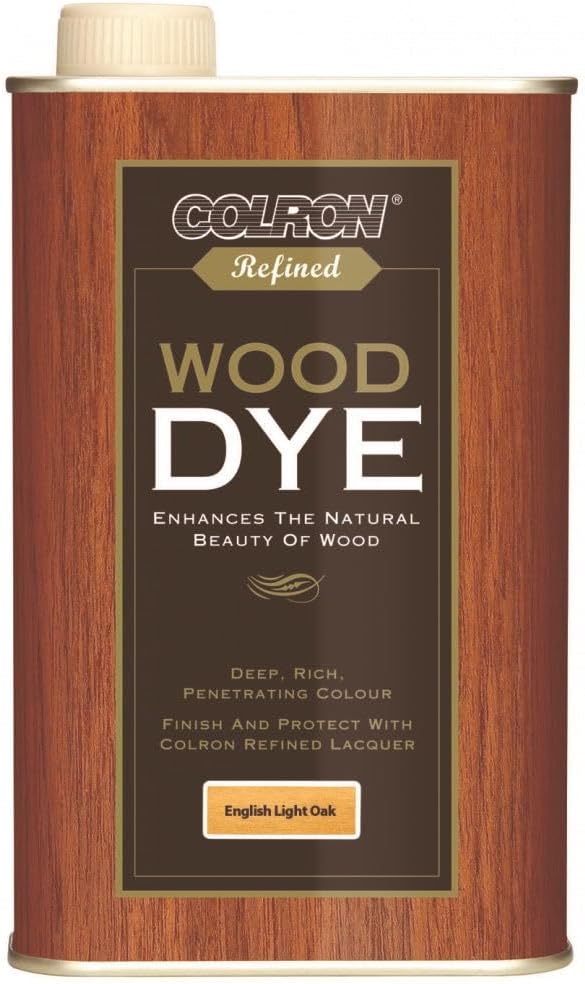 Colron Refined Wood Dye 250ml English Light Oak Ronseal