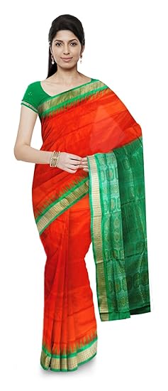 BOYANIKA Womens Sambalpuri Silk Saree (boyanika 72_Dark Red)