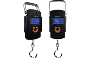 PARTYSAVING [2-Pack] Hanging Electronic Travel Scale for Luggage with Digital LCD Screen, APL1439