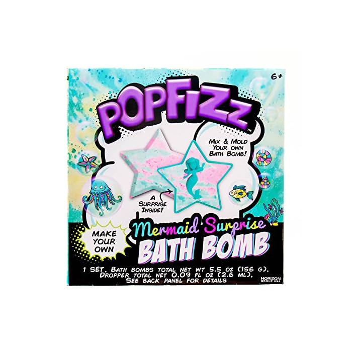 Buy Pop Fizz Make Your Own Fizzing Mermaid Surprise Diy Bath Bomb By