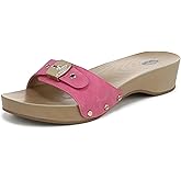 Dr.Scholl's SHOES womens Classic Sandal Faux Wood Slide Sandal